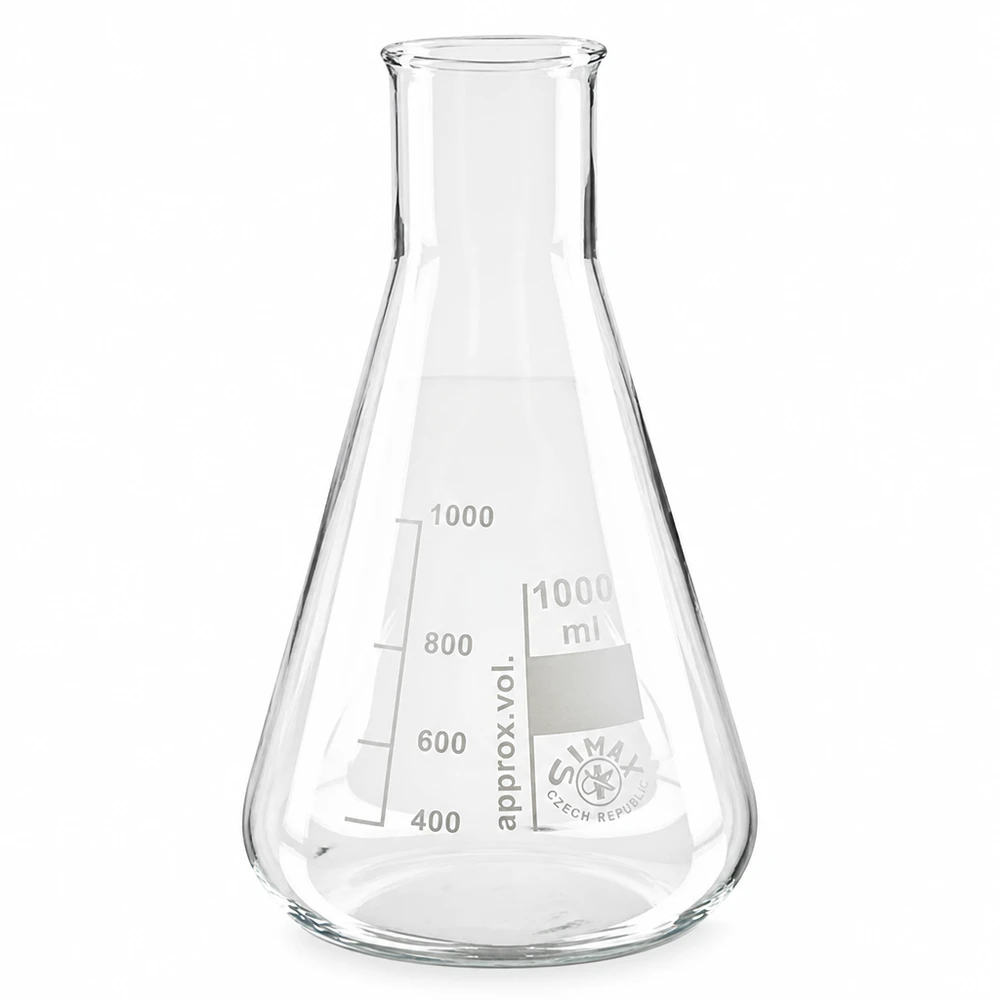 Erlenmeyerova baňka 300 ml se širokým hrdlem