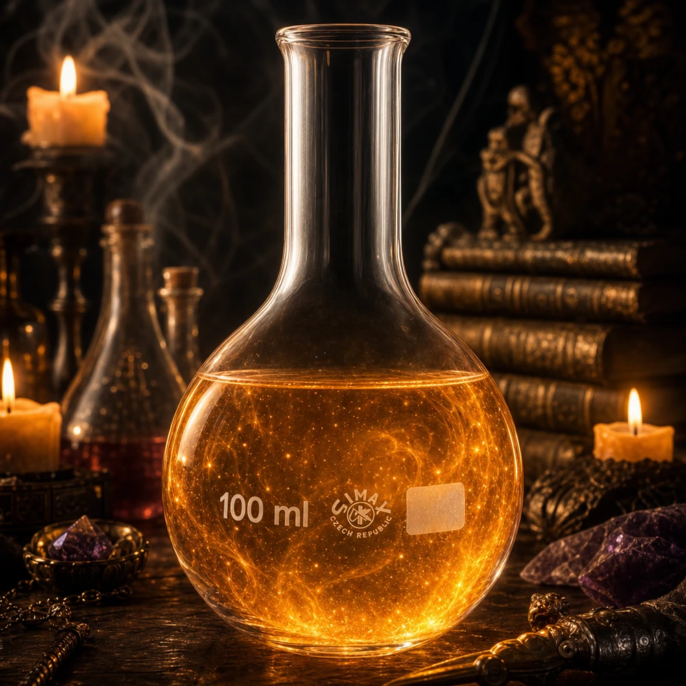 Stojatá baňka 100 ml s úzkým hrdlem Vielseitiger 100ml Laborstehkolben mit Enghals für Synthesen Reaktionen und Stoffgemische
