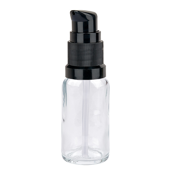 20ml láhev s pumpičkou černá standardní uzávěr ClearLine UT18/20 20ml láhev s pumpičkou černá standardní uzávěr ClearLine UT18/20