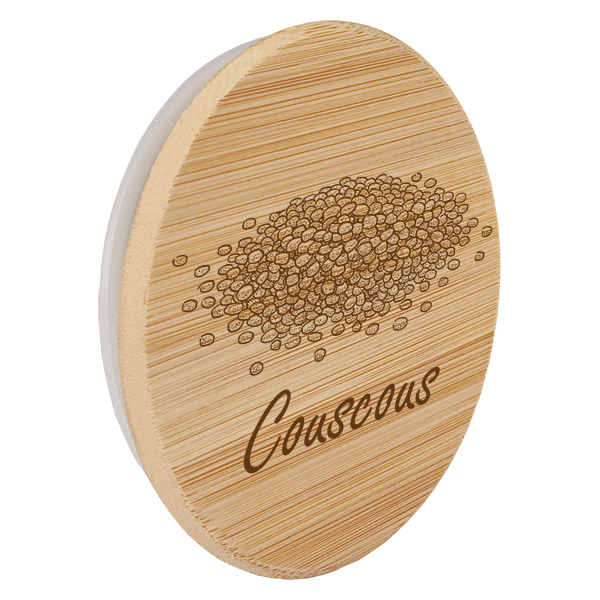 Couvercle en bois "Couscous" pour WECK RR100 Couvercle en bois "Couscous" pour WECK RR100