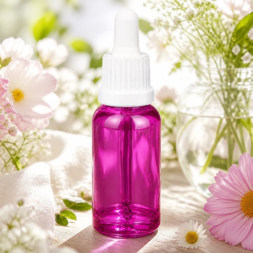 Professionelle 20ml Pipettenflasche violett für präzise Anwendung von Wirkstoffen