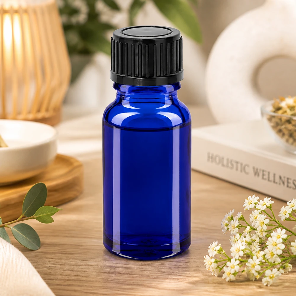 10ml lahvička 11mm šroubovací uzávěr černá standardní BlueLine UT18/10