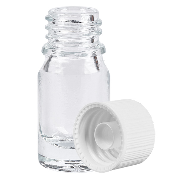 5ml láhev 11mm šroubovací uzávěr bílá Standard ClearLine UT18/5 5ml láhev 11mm šroubovací uzávěr bílá Standard ClearLine UT18/5