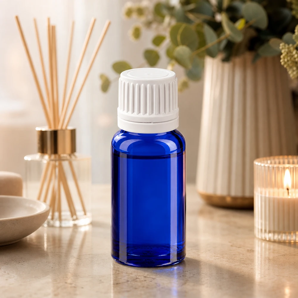 10ml lahvička 11mm šroubovací uzávěr bílý BlueLine UT18/10. 10ml lahvička 11mm šroubovací uzávěr bílý BlueLine UT18/10.
