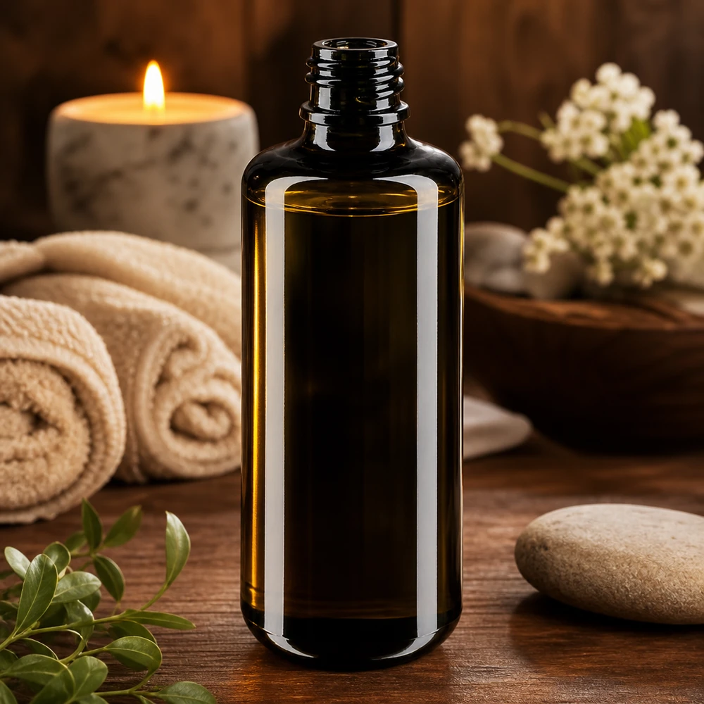 Fialová skleněná lahvička 100ml DIN 18 (Mironglas) Praktische 100ml Tropfflasche Orion aus Violettglas Miron für präzise Portionierung und Lagerung