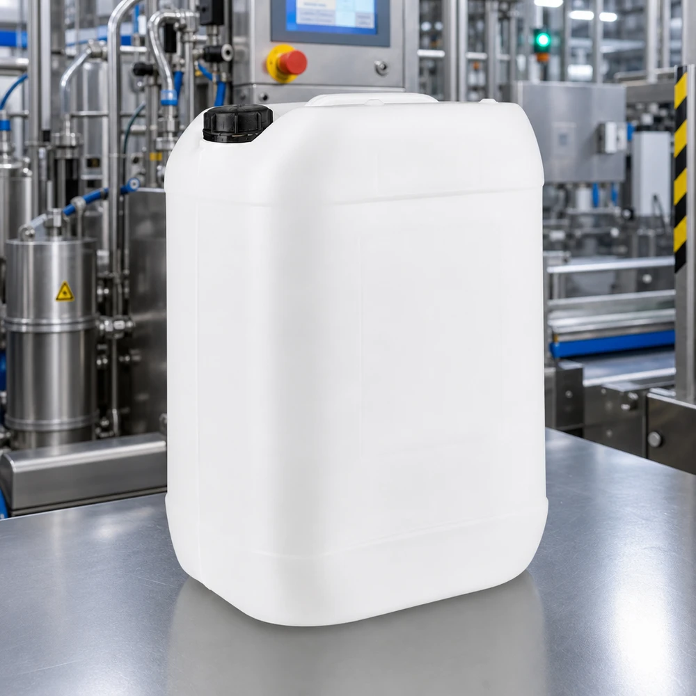 Transluzenter Hohlkörper 25L mit schwarzem Originalitätsverschluss auf Edelstahl