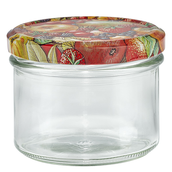 225ml kel&#237;mky + v&#237;&#269;ko BasicSeal s dekorem ovoce UNiTWIST