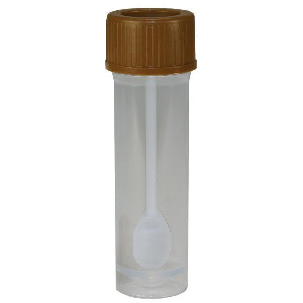 Lahvi&#269;ka na vzorky s integrovanou l&#382;i&#269;kou (k&#345;esadlov&#225; trubi&#269;ka)