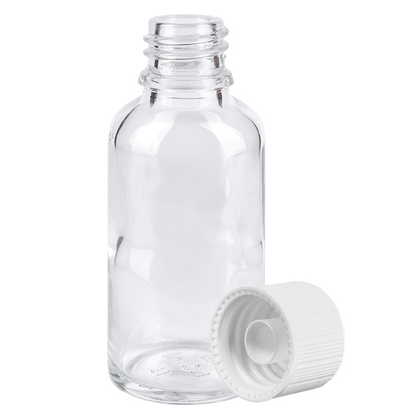 30ml láhev 11mm šroubovací uzávěr bílý Standard ClearLine UT18/30 30ml láhev 11mm šroubovací uzávěr bílý Standard ClearLine UT18/30