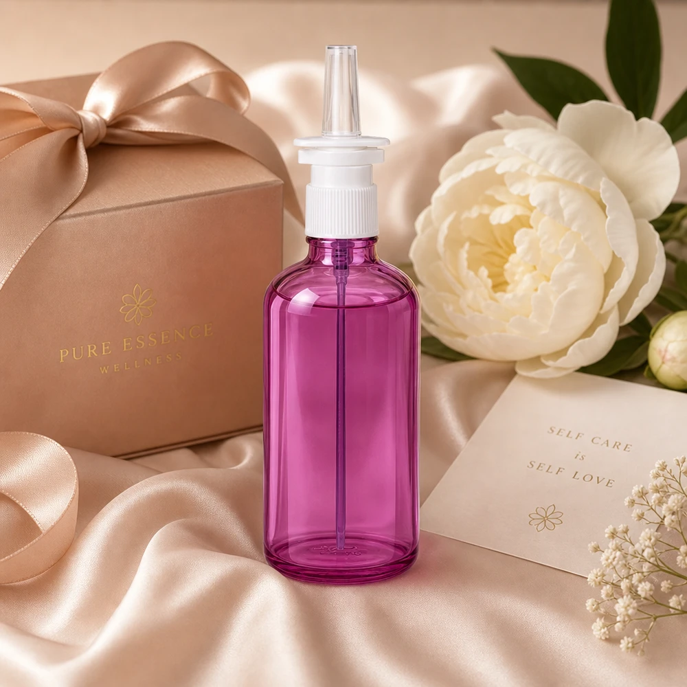 Stylische PurpleLine Sprayflasche 100ml mit optimaler Größe für den täglichen Gebrauch bei Erkältung