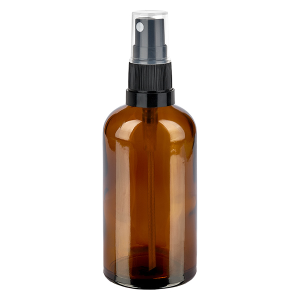 100ml lahvi&#269;ka s rozpra&#353;ova&#269;em &#269;ern&#225;/transparentn&#237; standardn&#237; uz&#225;v&#283;r BrownLine UT18/100