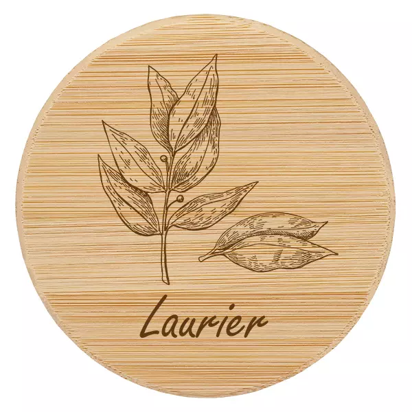 Couvercle en bois "Laurier" pro WECK RR60