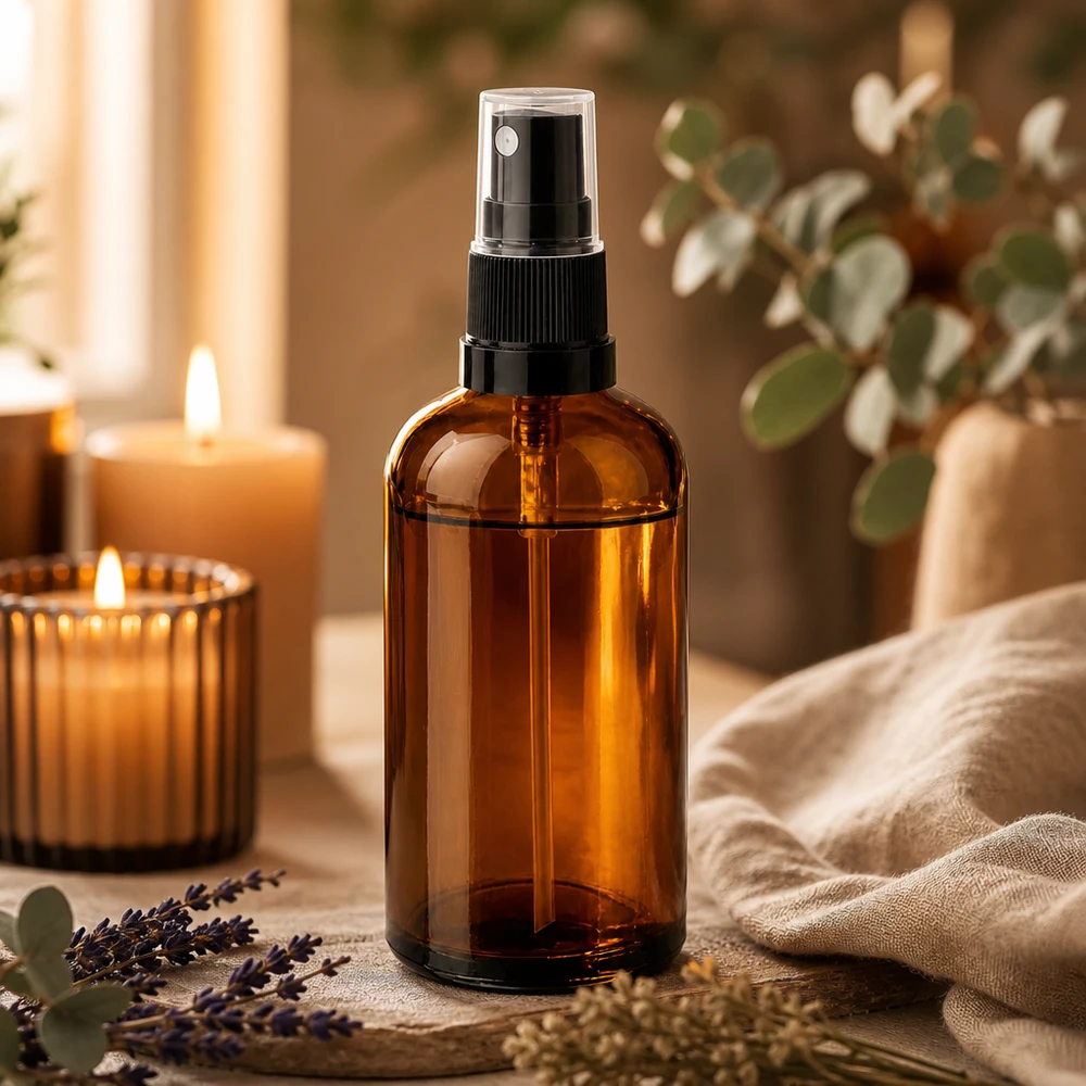 100ml lahvička s rozprašovačem černá/transparentní standardní uzávěr BrownLine UT18/100 Professionelle 100ml BrownLine Sprühflasche mit präzisem Sprühstrahl für gezielte Anwendung