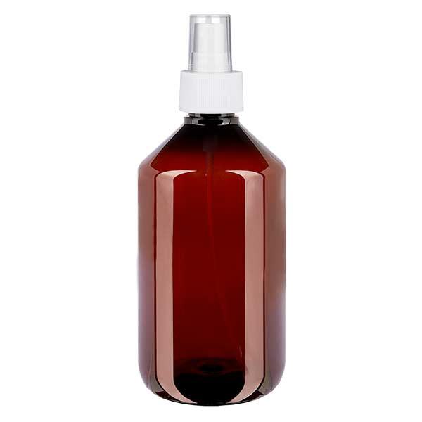 PET láhev 500ml s rozprašovačem bílá PET láhev 500ml s rozprašovačem bílá