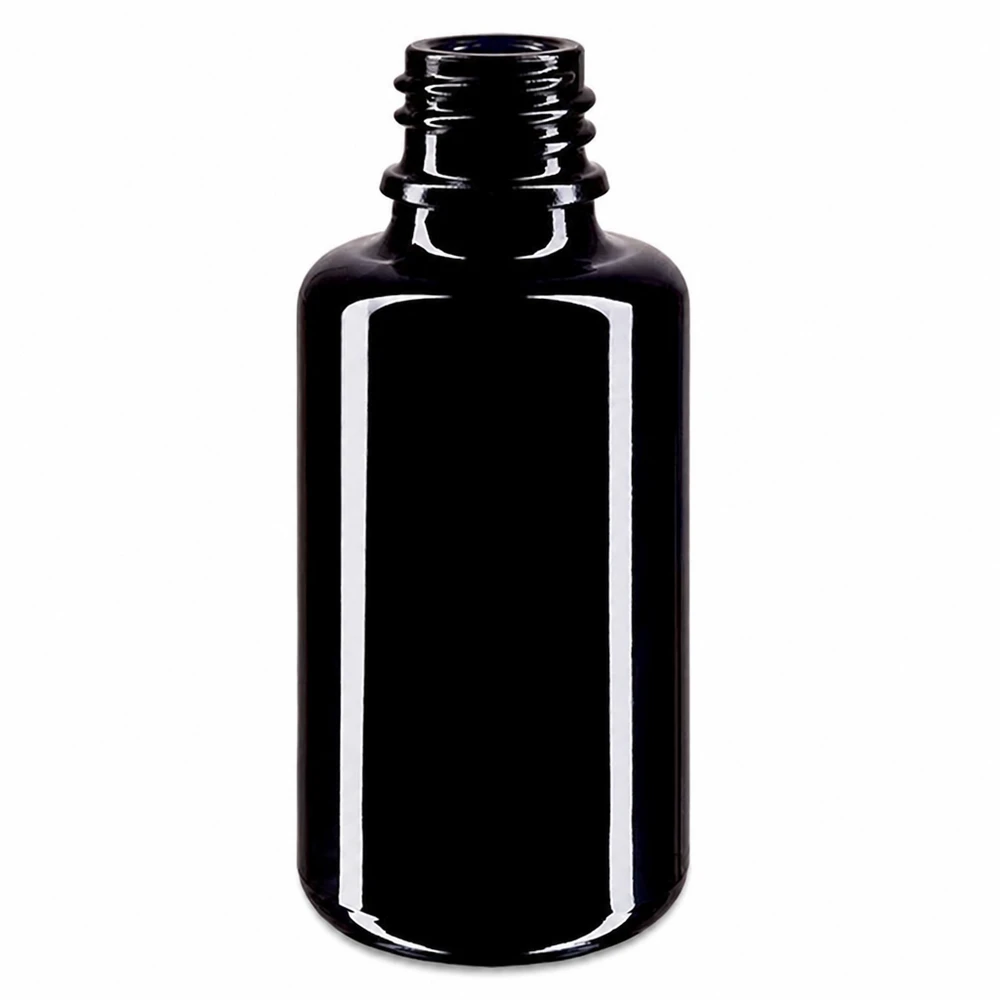 Kompakte 30ml Tropfflasche aus Violettglas für die professionelle Aufbewahrung von Extrakten