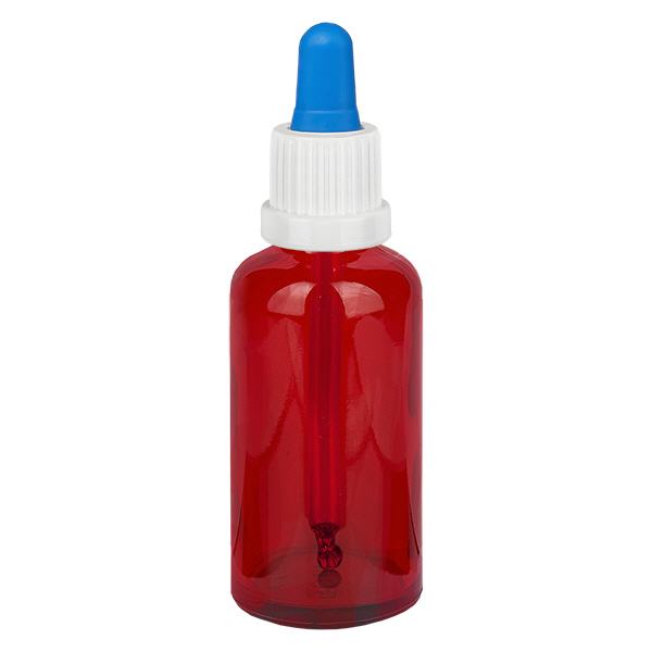 50ml pipetovací láhev bílá/modrý uzávěr s ochranou proti manipulaci RedLine UT18/50