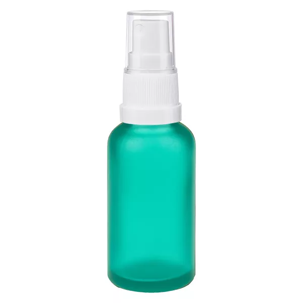 30ml lahvička s rozprašovačem bílá/transparentní standardní uzávěr GreenLine UT18/30 30ml lahvička s rozprašovačem bílá/transparentní standardní uzávěr GreenLine UT18/30