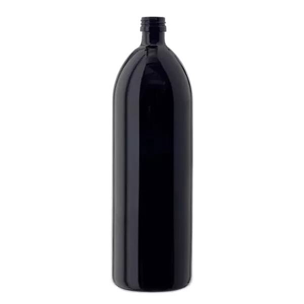 Láhev na vodu z fialového skla 1000ml kulatá, DIN PP28Standardní uzávěr Láhev na vodu z fialového skla 1000ml kulatá, DIN PP28Standardní uzávěr