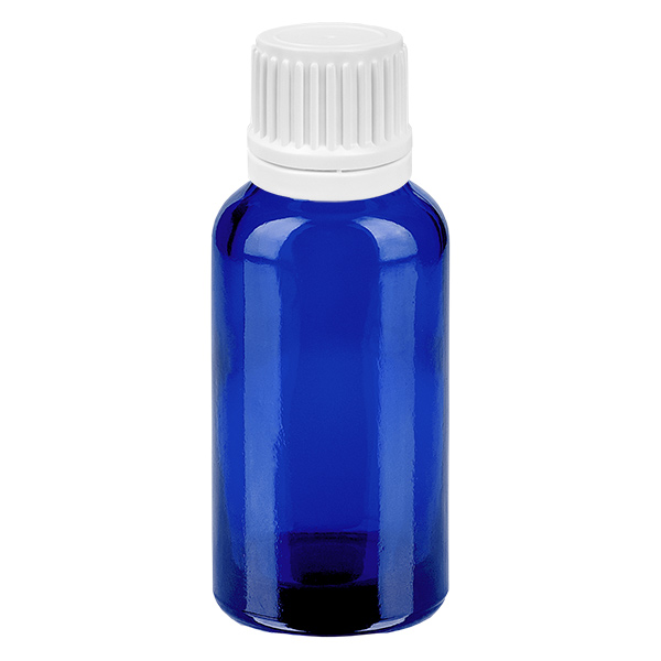 30ml lahvi&#269;ka s kap&#225;tkem 0,7 mm b&#237;l&#225; s uz&#225;v&#283;rem s mo&#382;nost&#237; manipulace BlueLine UT18/30