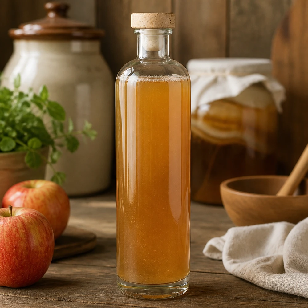 500ml Glasflasche "Ella" mit Holzgriff-Korken UNiTWIST 500ml Glasflasche "Ella" mit Holzgriff-Korken UNiTWIST