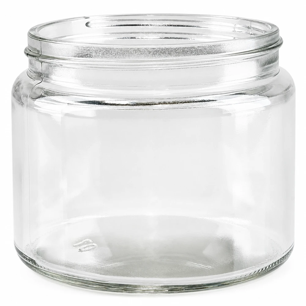 Dóza na mast (skleněná dóza) 250 ml čirá, bez víčka, závit 83 mm/R3 Salbenglas 250ml klar ohne Deckel Glastiegel leer für Salben Cremes kosmetische Produkte