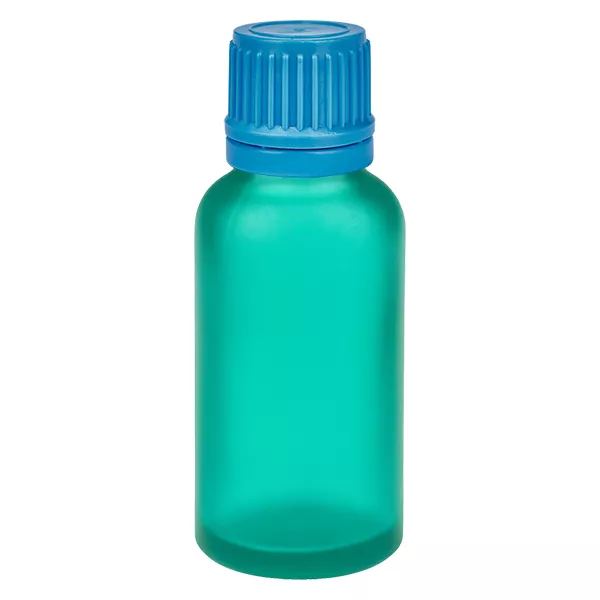 30ml lahvička 11mm šroubovací uzávěr modrý tamper-evidentní uzávěr GreenLine UT18/30 30ml lahvička 11mm šroubovací uzávěr modrý tamper-evidentní uzávěr GreenLine UT18/30