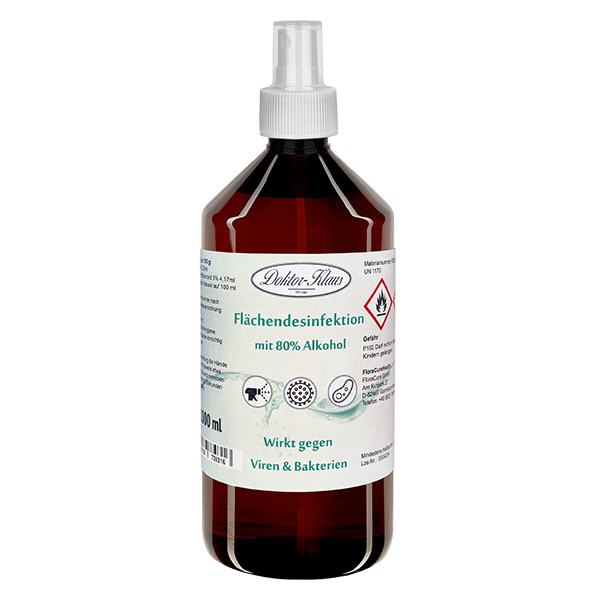 Dezinfekční prostředek na povrchy ve spreji 1000ml Doktor-Klaus Dezinfekční prostředek na povrchy ve spreji 1000ml Doktor-Klaus
