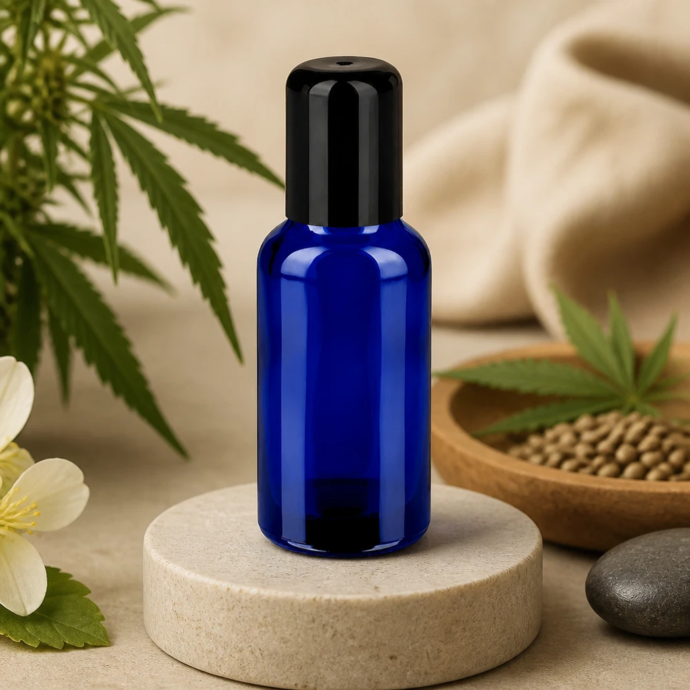 30ml roll-on lahvička černá standardní uzávěr BlueLine UT18/30 Professionelle 30ml Roll-On Flasche STD BlueLine UT18/30 für Wellness und Spa Anwendungen