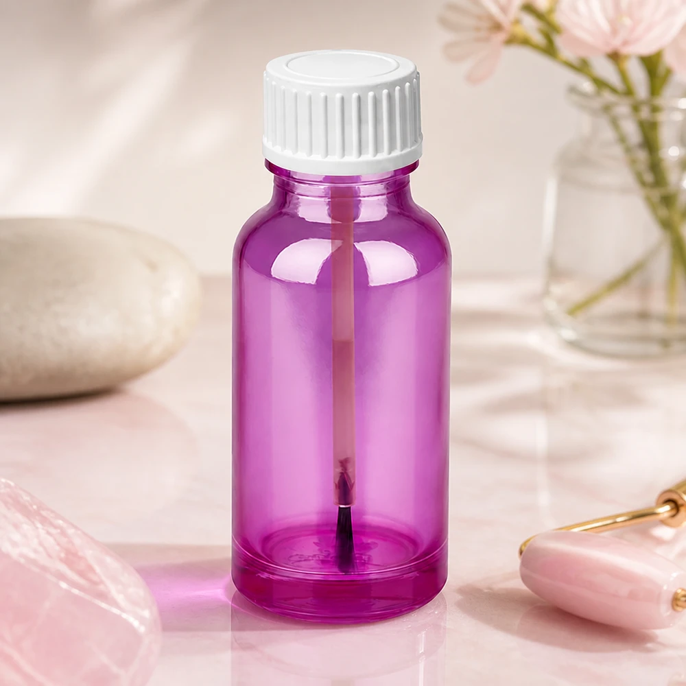 20ml Pinselflasche aus robustem Glas mit ergonomischem Design für einfache Handhabung