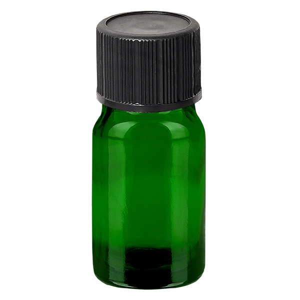 5ml lahvička s kapátkem 1mm černá standardní uzávěr GreenLine UT18/5 5ml lahvička s kapátkem 1mm černá standardní uzávěr GreenLine UT18/5