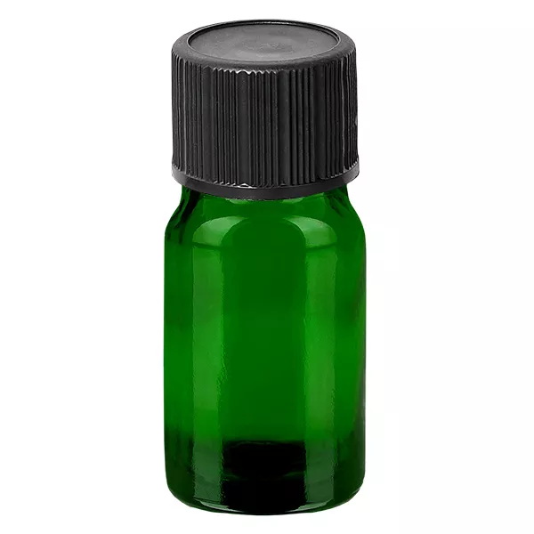 5ml lahvička s kapátkem 1mm černá standardní uzávěr GreenLine UT18/5