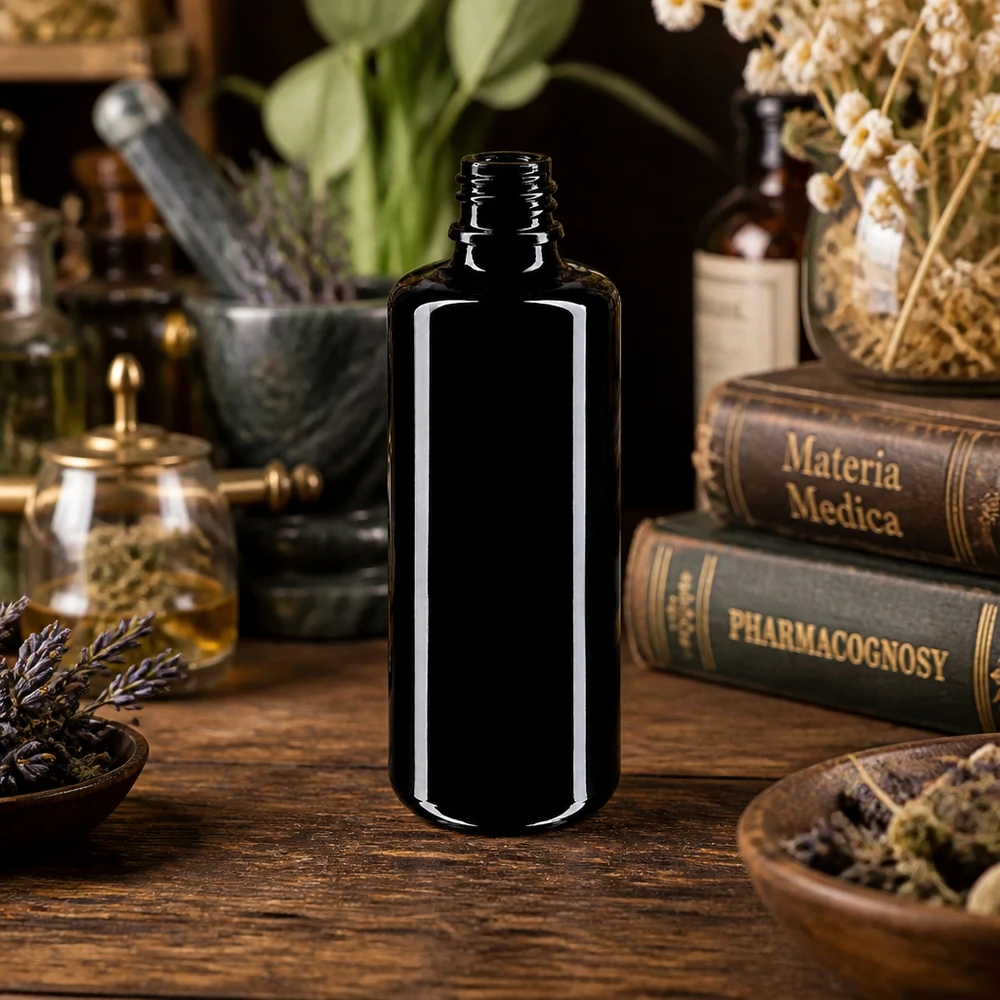 Tropfflasche Orion aus Miron Violettglas 100ml Fassungsvermögen für kleine Mengen und Proben