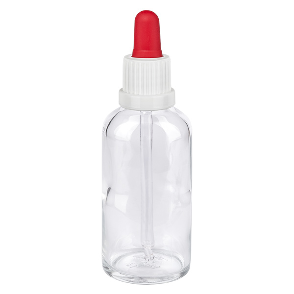 50ml pipetovací lahvička bílá/červená s uzávěrem proti neoprávněné manipulaci ClearLine UT18/50 50ml pipetovací lahvička bílá/červená s uzávěrem proti neoprávněné manipulaci ClearLine UT18/50