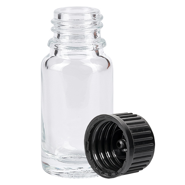 10ml láhev 11mm šroubovací uzávěr černá Standard ClearLine UT18/10 10ml láhev 11mm šroubovací uzávěr černá Standard ClearLine UT18/10