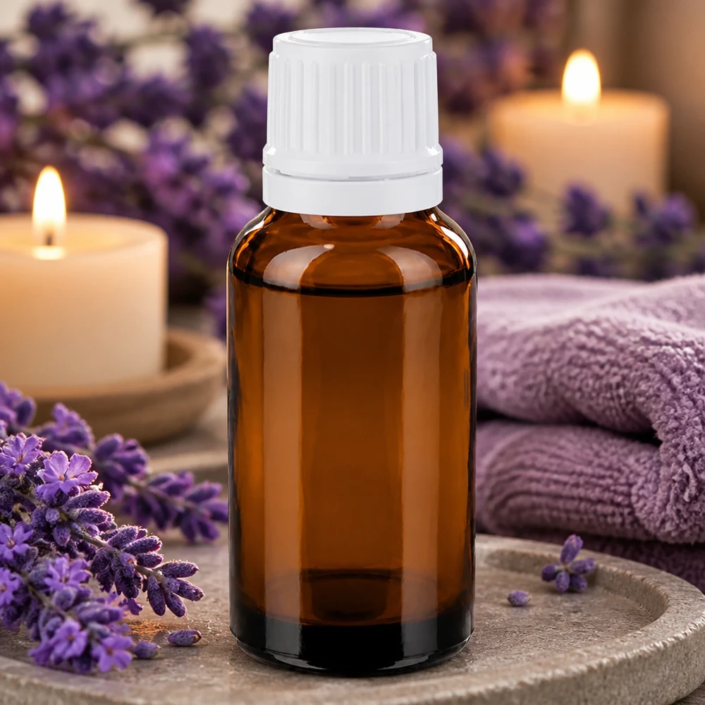 Lékárenská lahvička hnědá 20ml kapátko s uzávěrem 1,2mm bílý uzávěr proti neoprávněné manipulaci. Braunglas Dosierflasche 20ml mit feinem Tropfeinsatz ideal für Naturkosmetik und Öle