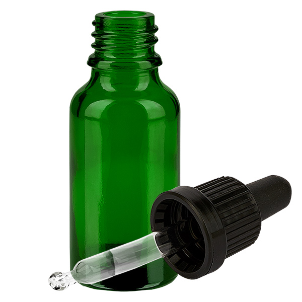 20ml pipetovací láhev černá s uzávěrem proti neoprávněné manipulaci GreenLine UT18/20 20ml pipetovací láhev černá s uzávěrem proti neoprávněné manipulaci GreenLine UT18/20