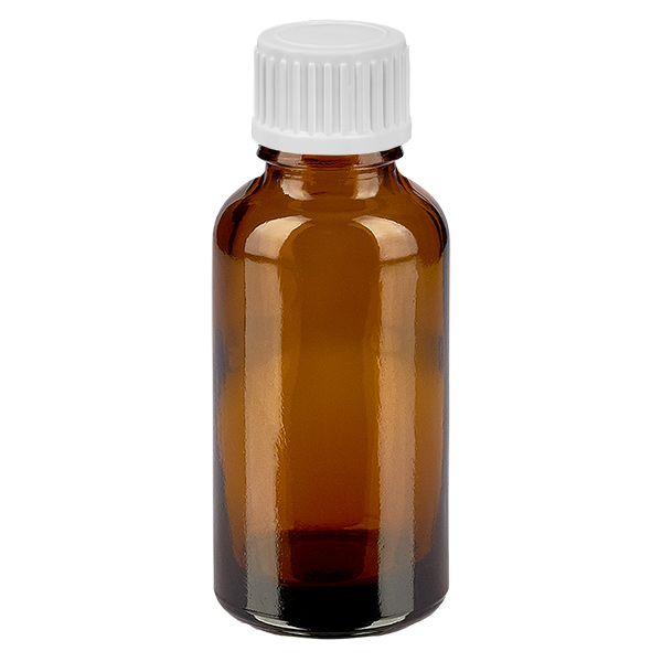 30ml lahvi&#269;ka s kap&#225;tkem 0,9 mm b&#237;l&#225; standardn&#237; uz&#225;v&#283;r BrownLine UT18/30