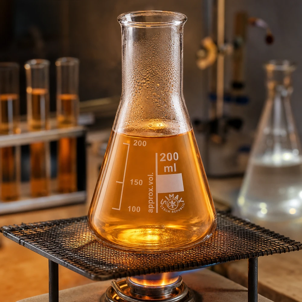 Erlenmeyerova baňka 200ml s úzkým hrdlem