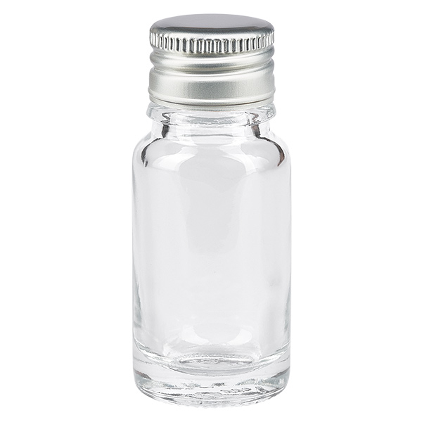 10ml lahvi&#269;ka 11mm &#353;roubovac&#237; uz&#225;v&#283;r hlin&#237;k-st&#345;&#237;bro standard ClearLine UT18/1