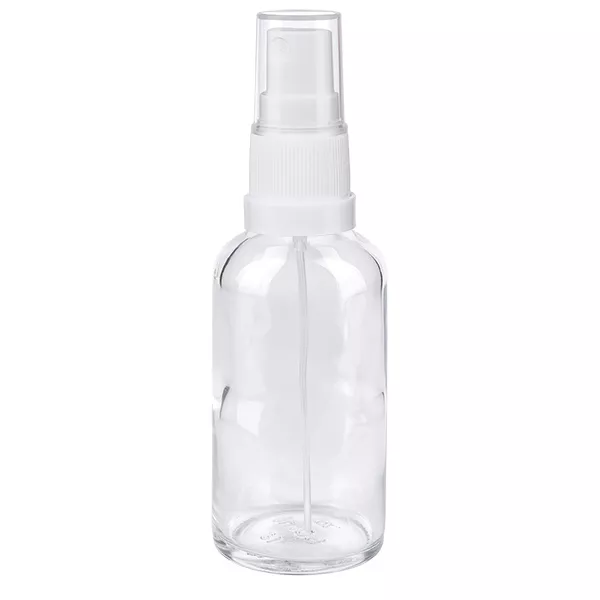 50ml lahvička s rozprašovačem bílá/průhledný standardní uzávěr ClearLine UT18/50