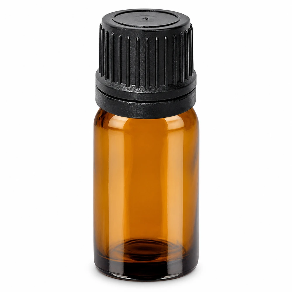 Hochwertige 10ml Tropfflasche BrownLine mit schwarzem Verschluss für Laboranwendungen