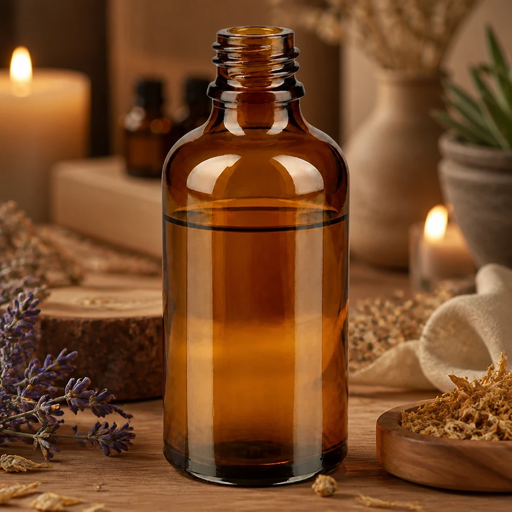 50ml ApoGlas Flasche mit klassischem Apothekerdesign für stilvolle Präsentation von Produkten