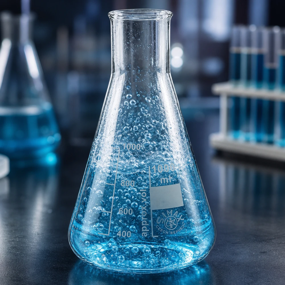 Erlenmeyerova baňka 200ml se širokým hrdlem Stabiler Erlenmeyerkolben 200ml Weithals mit konischer Bauweise für optimales Mischen von Lösungen