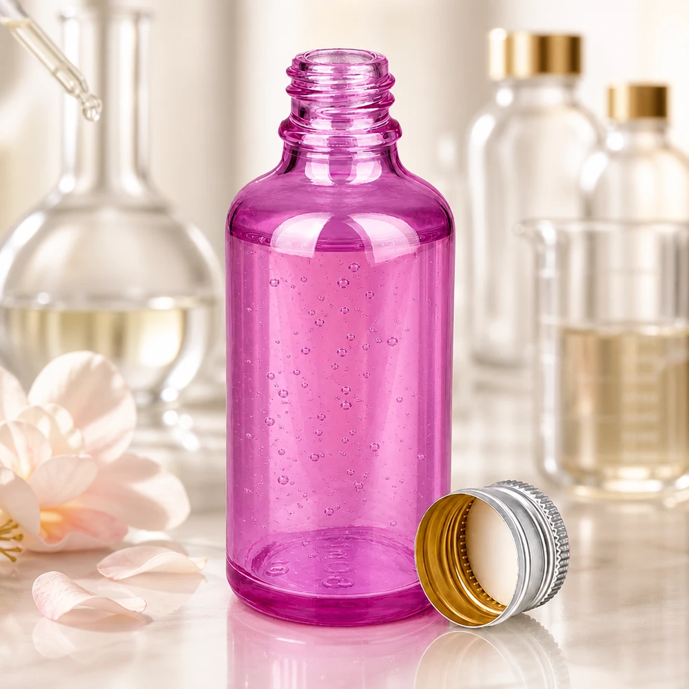 50ml Apotheker-Flasche aus violettem Glas ideal für kleine Mengen und Reisegrößen