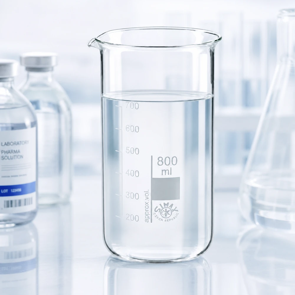 SIMAX Becherglas 800ml hohe Form mit graduierter Messskala und Ausgussschnabel aus klarem Borosilikatglas