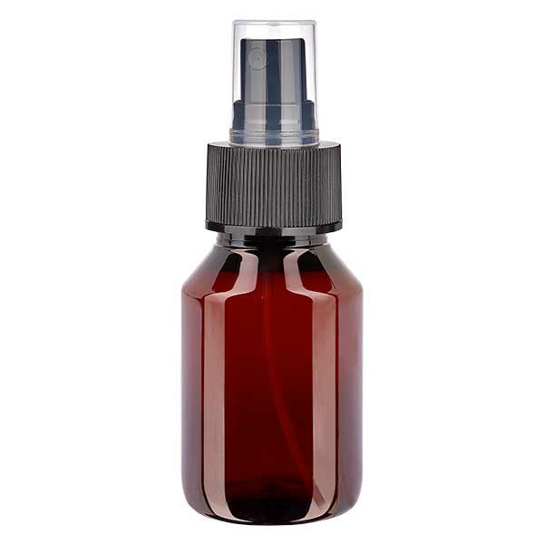 PET láhev 50ml s černým rozprašovačem PET láhev 50ml s černým rozprašovačem