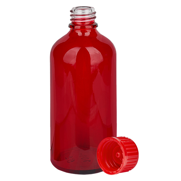 100ml láhev 11mm šroubovací uzávěr červená standard RedLine UT18/100 100ml láhev 11mm šroubovací uzávěr červená standard RedLine UT18/100
