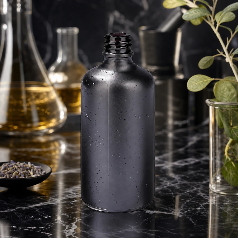 100ml lékárenská láhev BlackLine UT18/100 UNiTWIST Hygienische 100ml Apothekerflasche BlackLine UT18/100 UNiTWIST für pharmazeutische Präparate