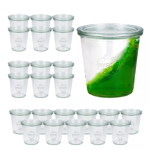 Sada 24 sklenic Weck tumblers 290ml high, 1/5L sklenice s 24 sklenicemih3 Sada 24 sklenic Weck tumblers 290ml high, 1/5L sklenice s 24 sklenicemih3