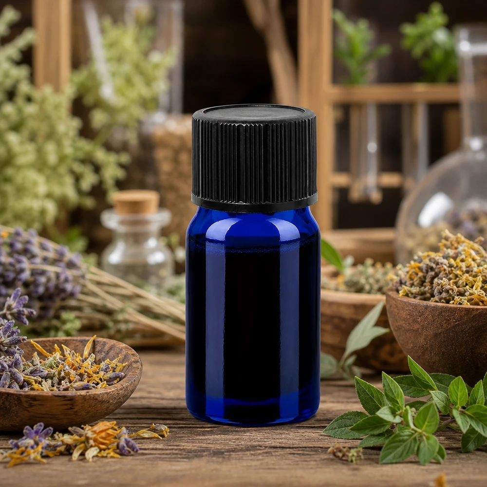 5ml lahvička s kapátkem 1mm černá standardní uzávěr BlueLine UT18/5 Wiederverwendbare 5ml Glasflasche mit ergonomischem Design für einfache Handhabung